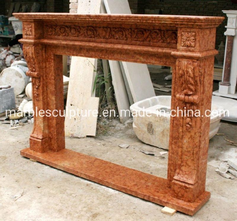 Chic Factory Customized Marble Sculpture Marble Fireplace (SYMF-067)