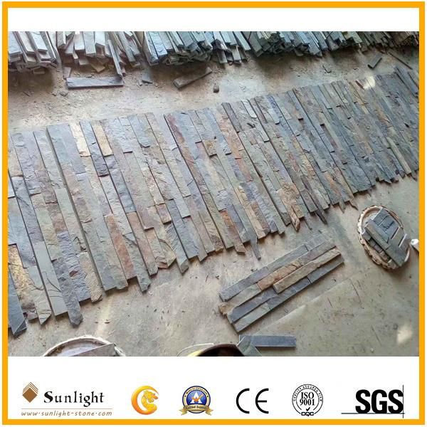 Natural Green Quartzite/Quartz Culture Stone for Wall Facade Tiles
