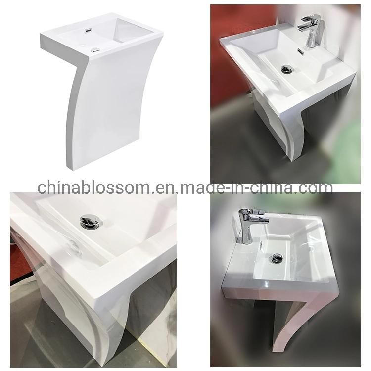 Bathroom Cabinet Artificial Solid Stone Acrylic Vanity Top with Integrated Sink