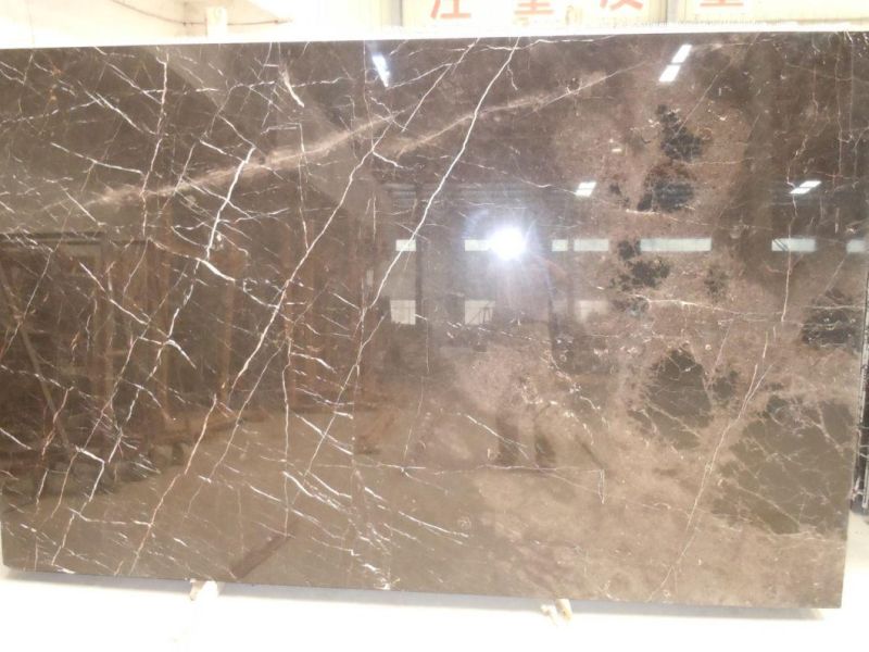 St. Laurent Marble Natural Brown Marble with White Gold Veins Polished Big Slabs