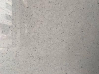 Anti Microbial Cream White Kitchen Countertops Carrara Quartz Stone
