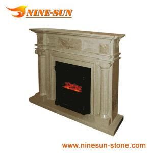 Wall Mounted Indoor Snadstone Fireplace (YXFP-011)