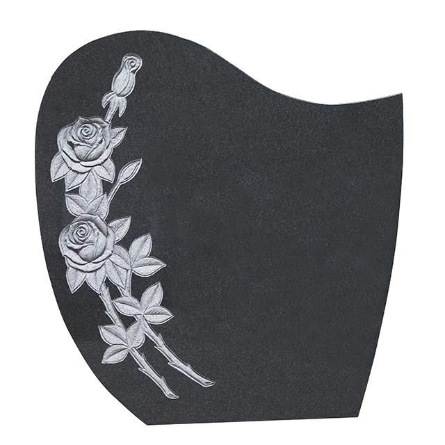 Xiamen Manufacturer Cheap Price Indian Black Granite Cemetery Monument