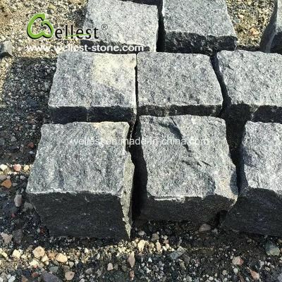 Black Basalt Granite Patio Paving Stone, Driveway Cobblestone