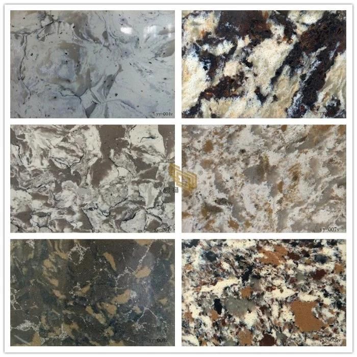 Luxury Granite Vein Quartz Artificial Slabs for Countertops/Vanitytop/Building Negineer Wholesale
