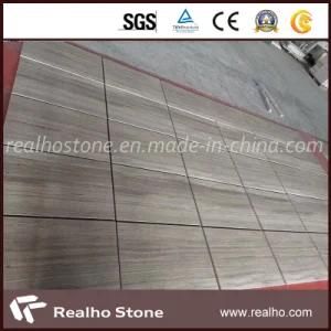 Polished Grey Wood Grain Marble Tiles Flooring