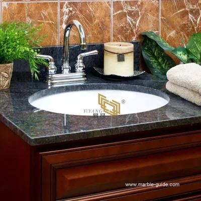 Natural Butterfly Blue Granite Stone Slab for Wall/Kerbstone/Countertop/Tiles/Worktops/Stairs