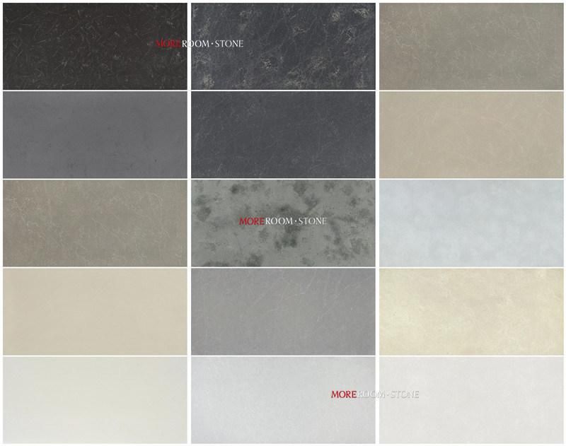 Commercial Modern Style Grey Concrete Quartz Kitchen Countertop