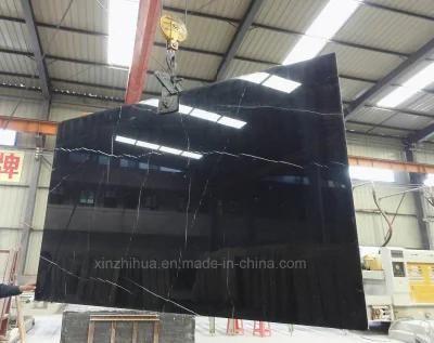 China Nero White/and/Black Marquina Marble Tiles Countertop Stone Staircase Big Slabs
