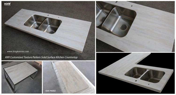Kitchen Project Solid Surface Quartz Stone Counter Top