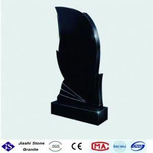 Natural Absolute Black Granite Monument for Cemetery Memorial