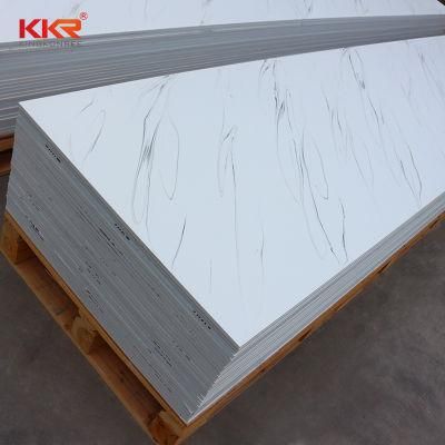 12X24 Inch/300X60cm White Carrara Stone Glazed Soild Surface Sheet for Bathroom and Kitchen Countertop
