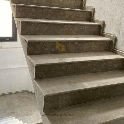 Rustic Light Green Polished Marble Supplier for Staircase/Flooring Tile