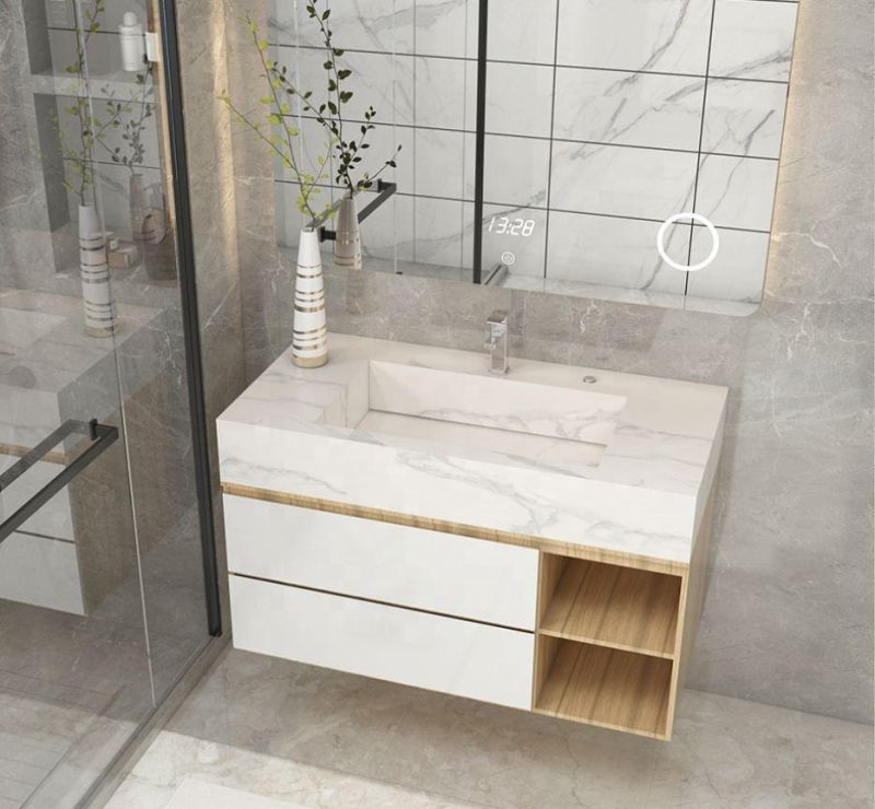 Manufacturer Wholesale Fashion Calacatta White Marble Bathroom Vanity Marble Vanity Top Countertops Vanity Tops