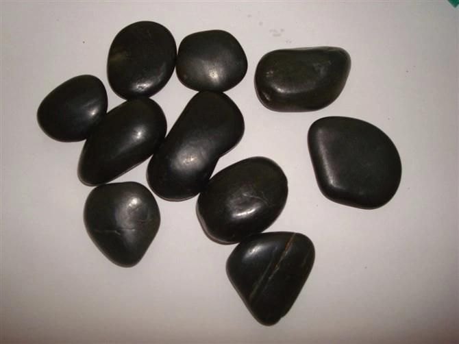 Rock Stone Black Pebble for Floor Paving