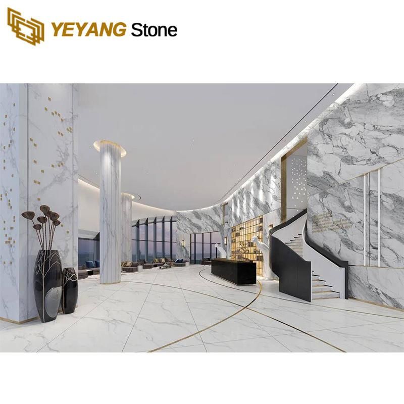Marble Stone Slab/Tile for Floor Countertop/Vanity/Island/Worktop White/Grey/Black Marble Supplier