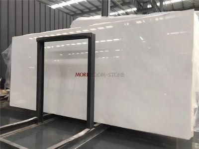 China Top Grade a Alabaster Hanbai Pure White Marble Slab