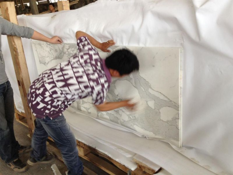 Calaeatta White Stone Marble for Flooring Tiles Slabs Countertops/Worktops/Vanitytops