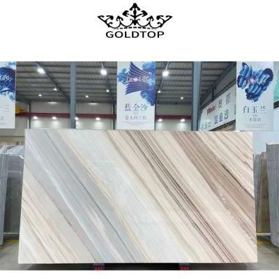 Nice Price Natural Stone Slabs Platinum Dunes Marble Slab for Countertop and Tiles