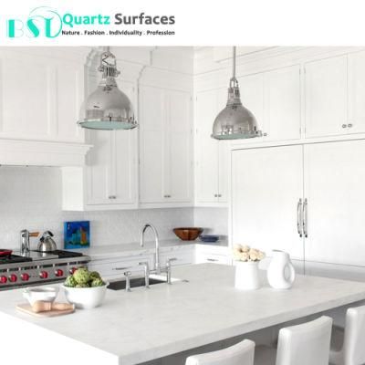 Marble Textures Carrara White Quartz Stone for Vanity Top
