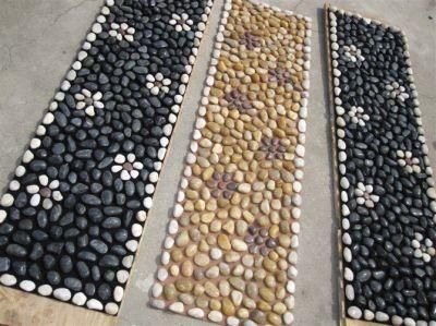 Loosen Tumbled Black Pebble Stone for Landscaping Garden Decoration