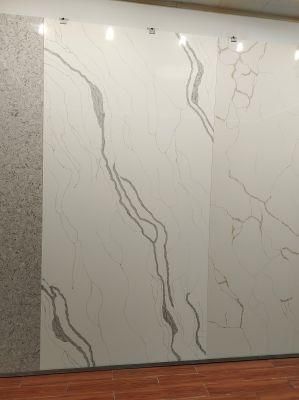 Artificial Quartz Stone Fish Belly White Series Customized Building Material with High Quality and Mature Production