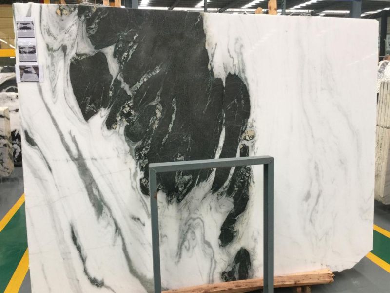 Panda White Marble Stone for Flooring Tiles Slabs Countertops/Worktops/Vanitytops