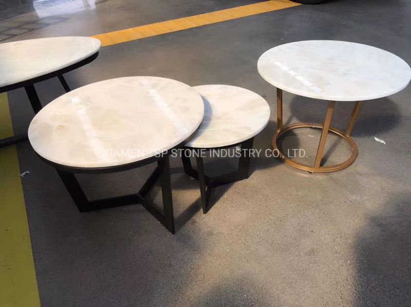 Natural Granite Stone Coffee/Dinner Round Table Top for Furniture
