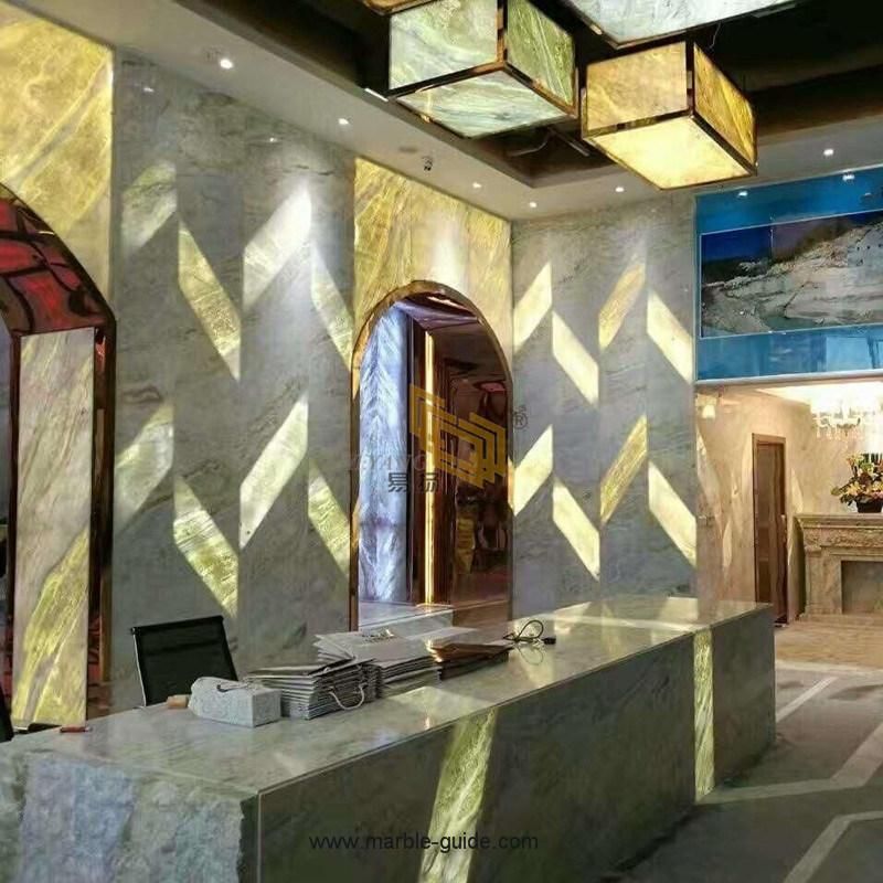 Polished Natural Jade White Marble for Flooring/Countertop/Bathroom/Vanity/Staircase/Kitchen