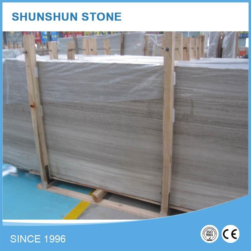 First-Class Grey Wood Grain Marble Tile