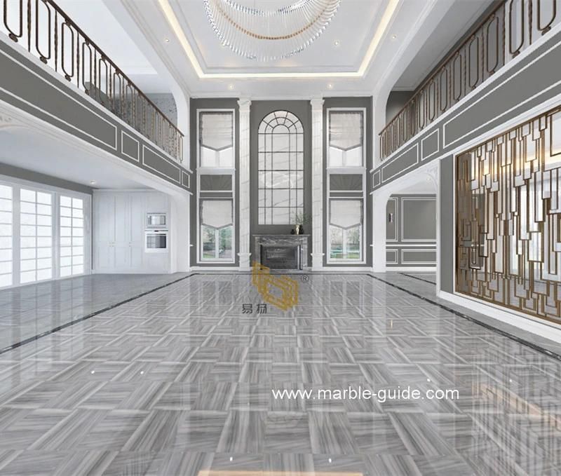 New Launch Victoria Fall White/Gray Marble Slabs for Flooring/Wall/Baluster/Bathroom/Table/Countertop