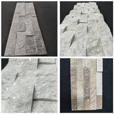 Crystal White Quartzite Culture Stone Black Culture Stone