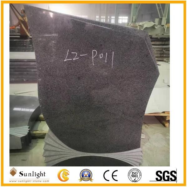 High Quality G654 Dark Granite Memorial Monument Tombstone