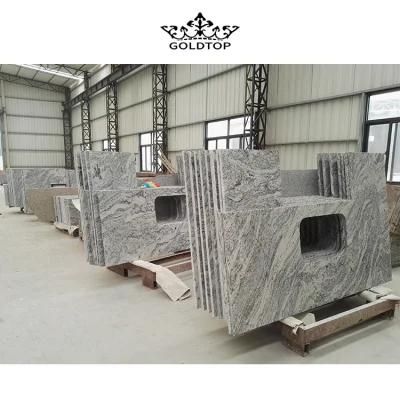 Natural Stone Polished Indoor Decoration Viscount White Slab White Granite Wall Tiles