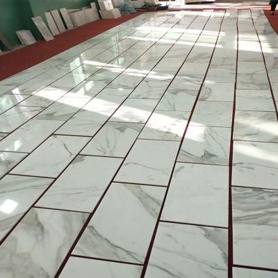 Grey/White/Black/Red/Brown/Green/Golden/Yellow/Polished/Leathered/Honed/Flamed Calaeatta White Customized Marble Tiles for Wall and Floor