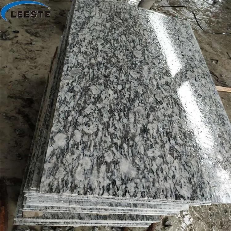 Sea Wave Flower Granite Chinese Natural Grey Granite Polished Cut-to-Size Flooring Tiles