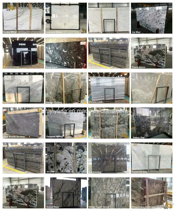 Natural Blue/White/Brown Marble Slab/Tile for Flooring/Wall/Hotel/School Project Wholesale