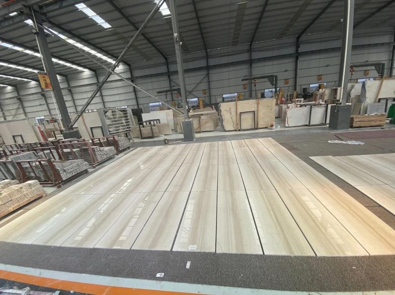 Beige Wooden Grain/Wood Texture Italy Natural Marble Serpeggiante Slab Tile