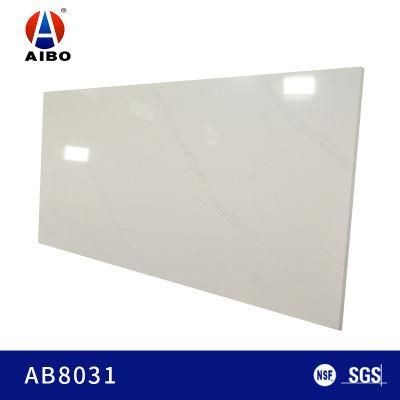China Suppliers Calacatta White Artificial Quartz Stone Prices Slabs for Worktops