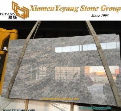 Polishing Vermont Grey Marble Ice Grey Stone for Tiles Slabs Kitchen Backsplash