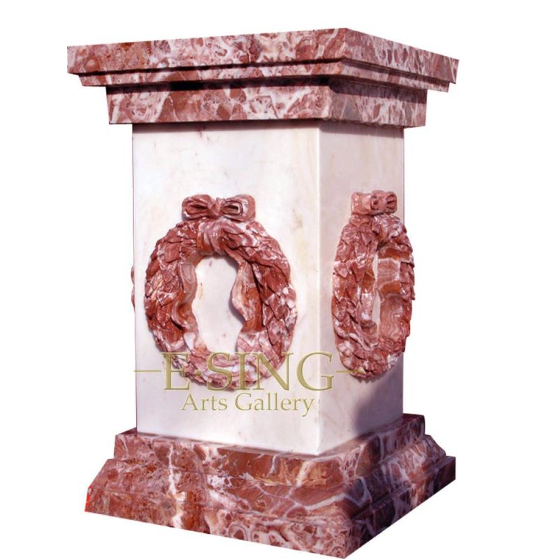 Decorative House Pillar Natural Stone Garden Square Marble Column
