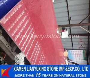 Red Artificial Quartz Countertop