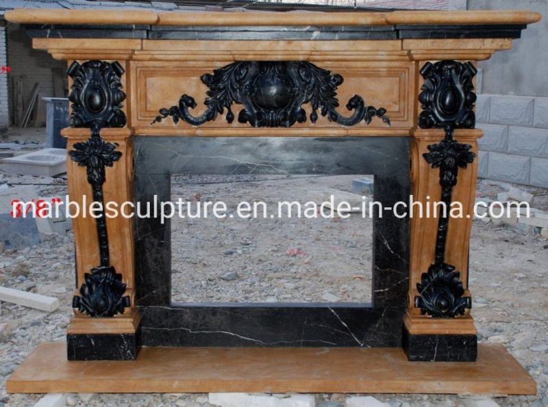 Custom Production of Marble Fireplace Home Decoration (SYMF-119)