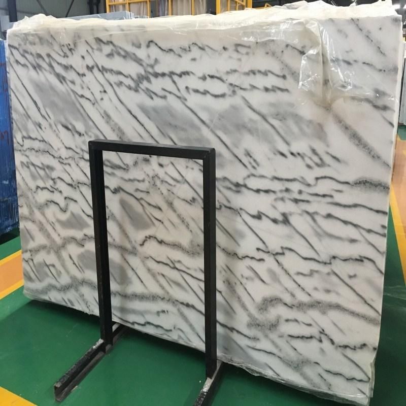New Arrival Chinese Cloudy White Marble Big Slab for Countertop Floor Tile