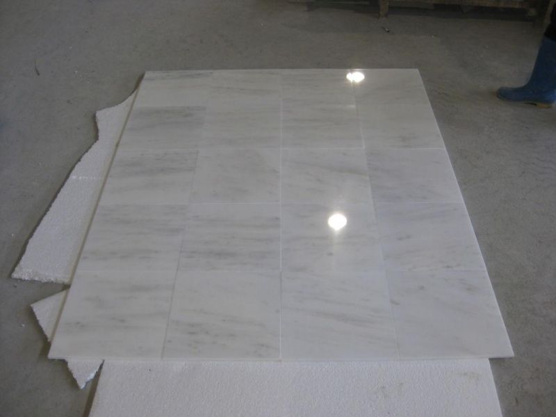 Natural Chinese Eastern White Carrara Oriental White Marble Tiles /Slabs