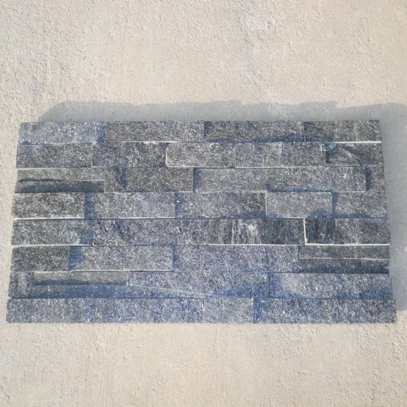 Black Quartz Stone Natural Culture Stone for Wall Cladding and Facada