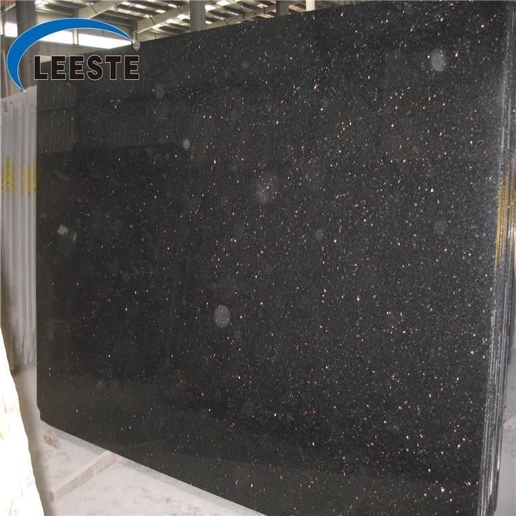 Black Galaxy Granite Natural Black Granite with Golden Shining Spots