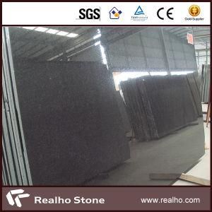 Polished Black Pearl Granite Slabs for Kitchen/Bathroom Countertops, Vanity Tops