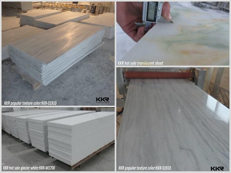 Countertop Furniture Modified Solid Surface Marble Patterned Acrylic Sheet