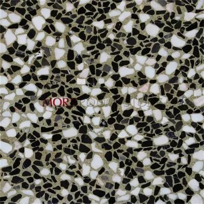 Wholesale Large Black and White Crushed Terrazzo Stone